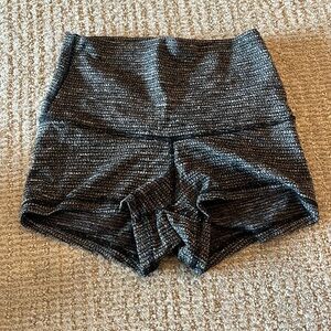 Lululemon grey and black biker shorts